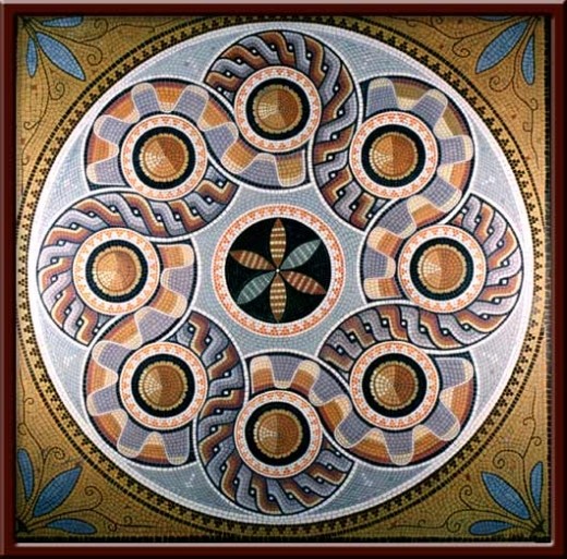 Geometrik Desen (Geometric Pattern) 130X130 cm - 2003 
