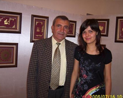 Sanatçı, öğrencisi, genç sanatçı Melike Kekeç ile