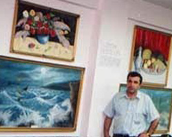 Hürriyetgücü Spor Kulübü'ndeki sergiden bir kare.